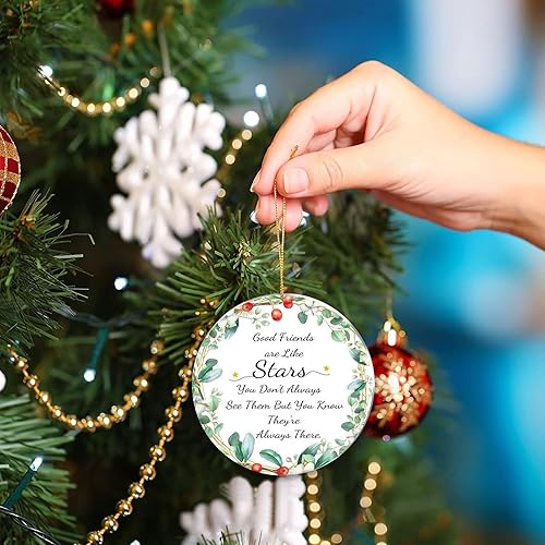 Miniatura 2 de Good Friends are Like Stars - Adorno de Navidad de la amistad, regalo de recuerdo para mejores amigos, decoración colgante de árbol de Navidad,
