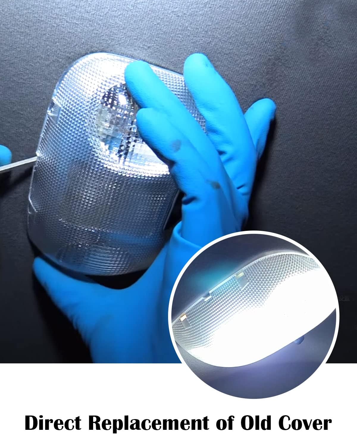 Dome Light Cover Fit for Ford Ranger 1996-2004 Interior Headlight Lens Inter Overhead Light Replace F67Z-13783-AA Interior Reading Light Housing Lens