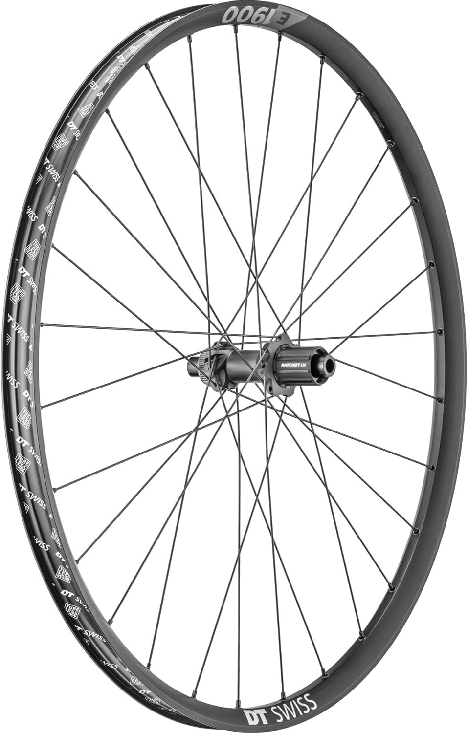 DT Swiss E 1900 Spline 30 Rear Wheel - 29", 12 x 142mm, Center-Lock, HG 11 MTN, Black