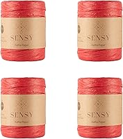 Vista 16 de Sensy Premium - Papel de rafia, 438 yardas, cinta de papel (late)