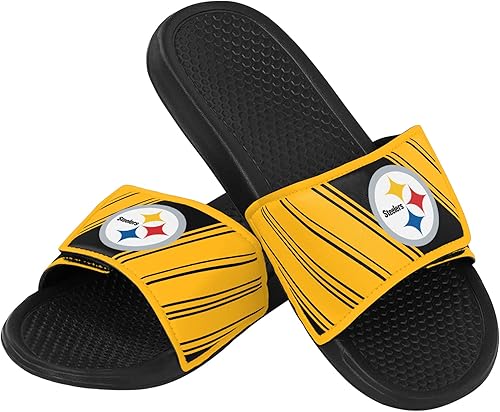 FOCO mens NFL Team Logo Legacy Sport Slide Sandals