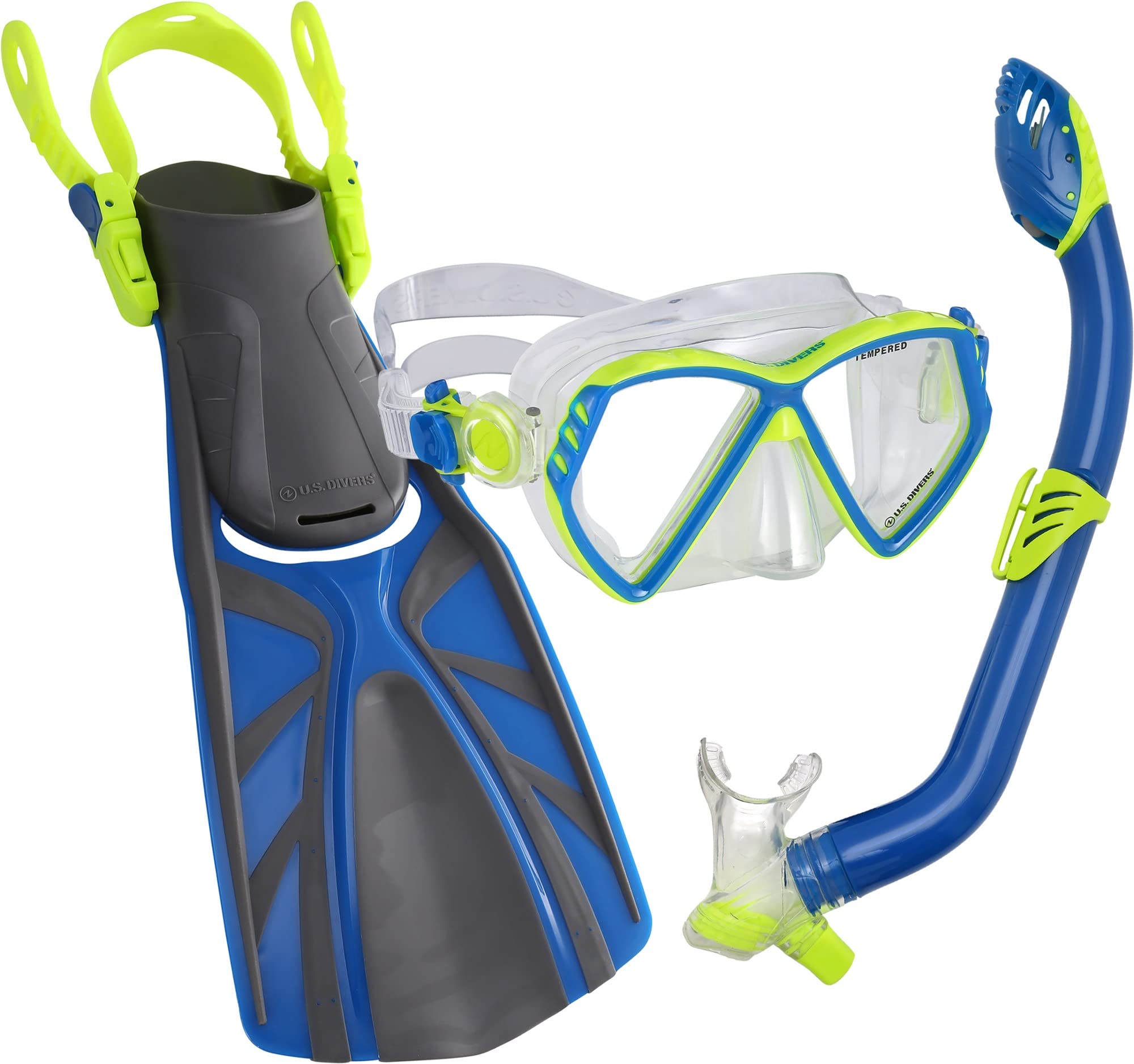 Aqua Lung Regal U.S Divers Schnorchelset für Kinder mit Flossen und Schnorchel