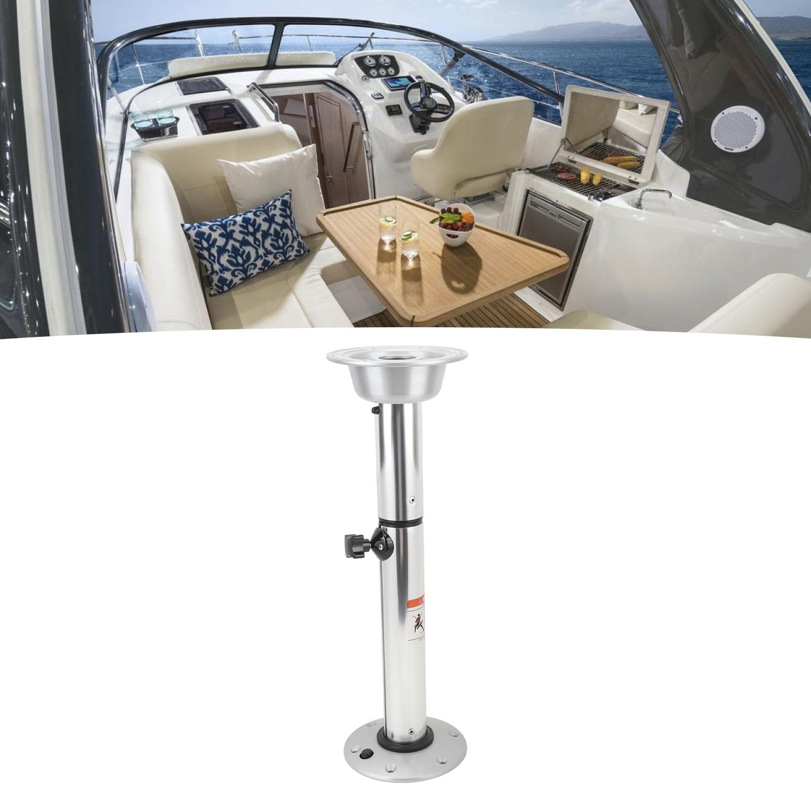 Springfield Marine Economy Pedestal - 7 Inch Boat Seat Pedestal For Portable Boats & Car-Toppers