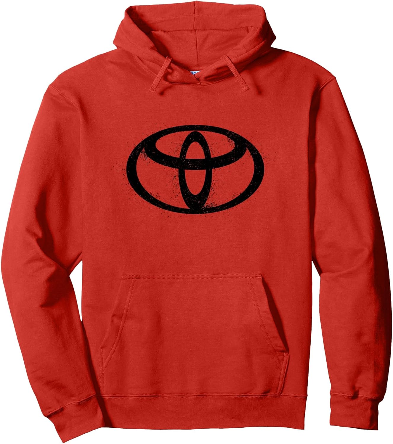 Toyota Iconic Distressed Black Logo Pullover Hoodie
