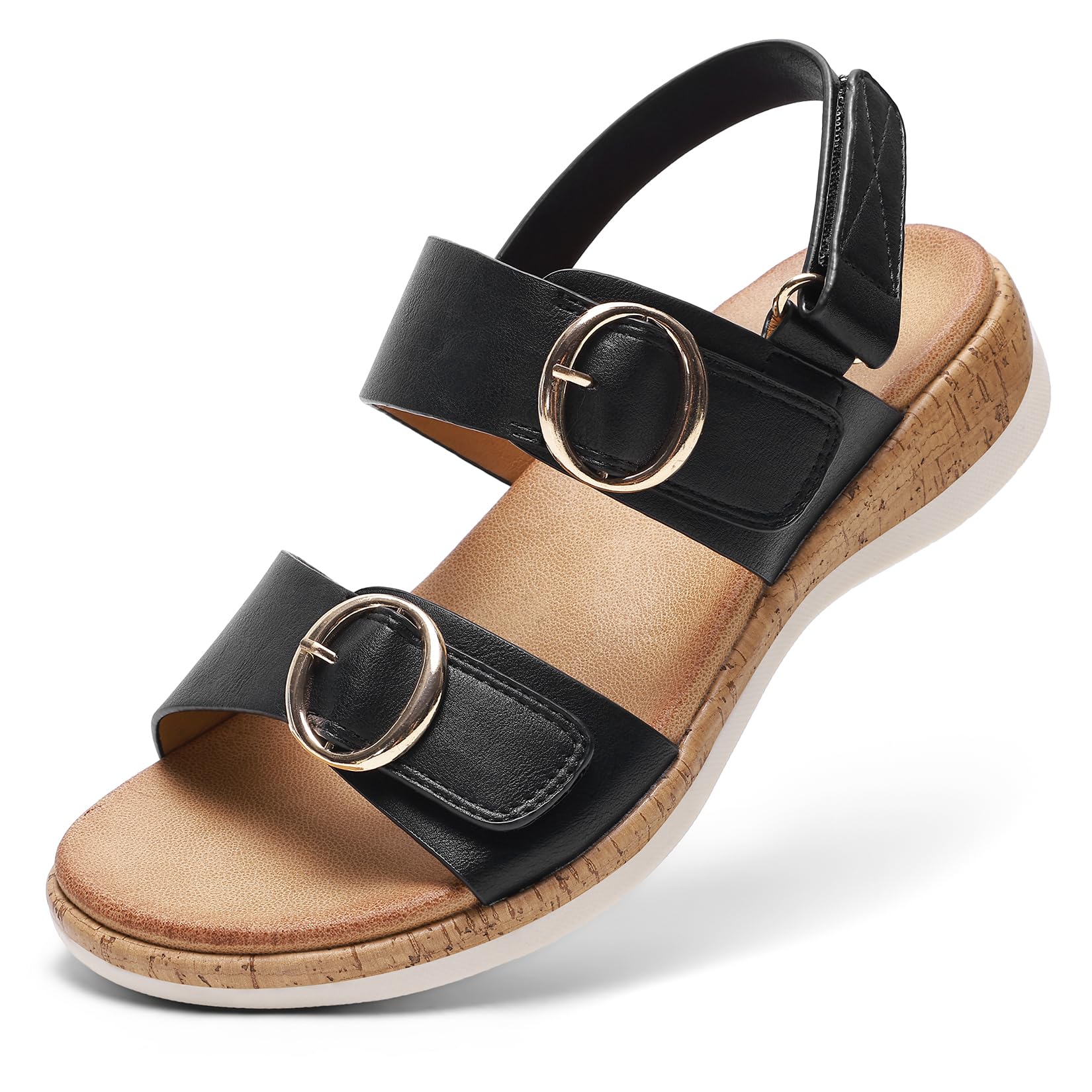 Littleplum Damen Sandalen Freizeit Flache Sandaletten Bequem Sommer Sandals
