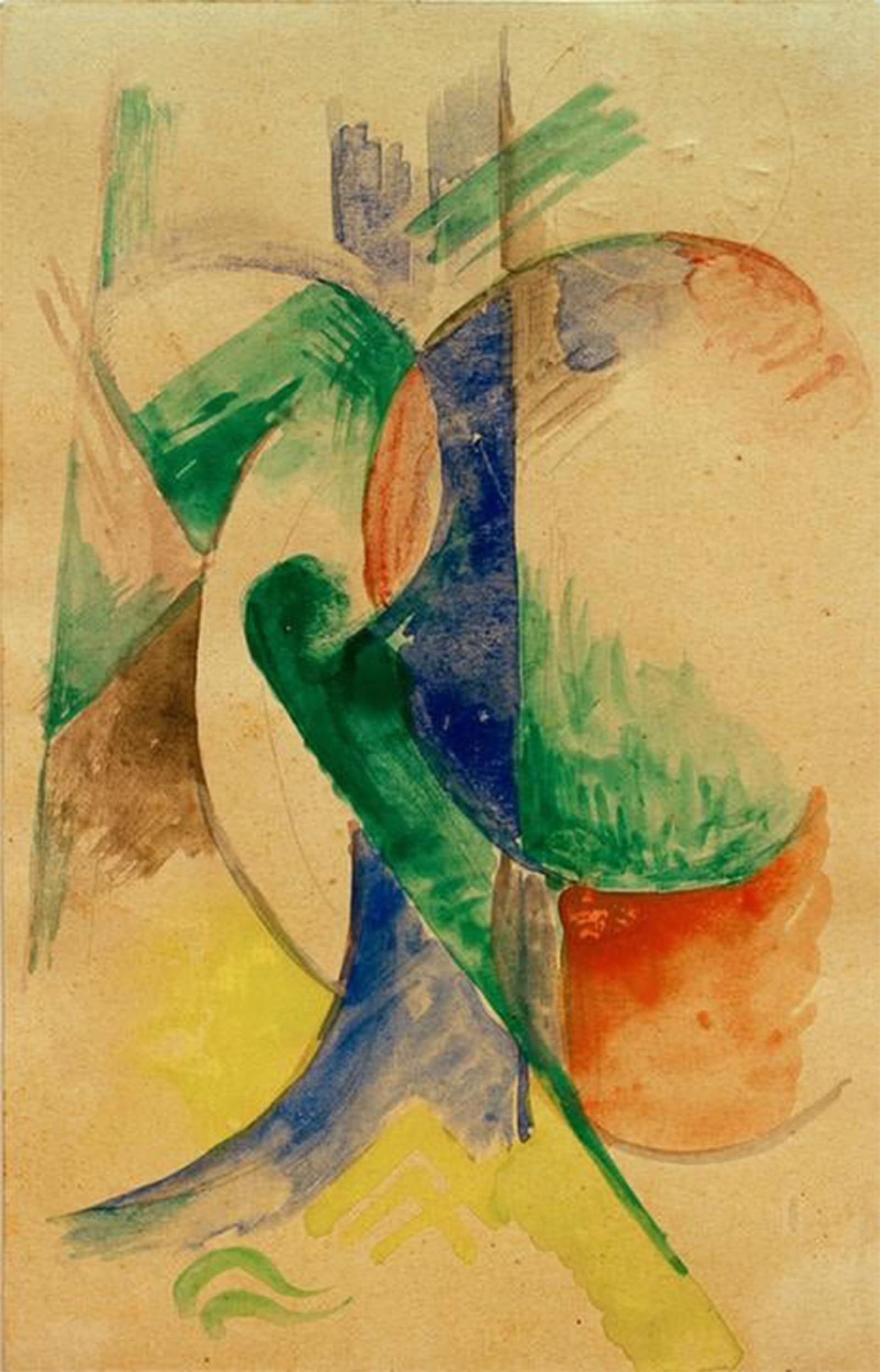 SERENDIPITP Vintage Picture Print on Canvas Wall Art Poster Abstract Composition by Marc Artwork Print Poster for Wall Decor 60x90cm