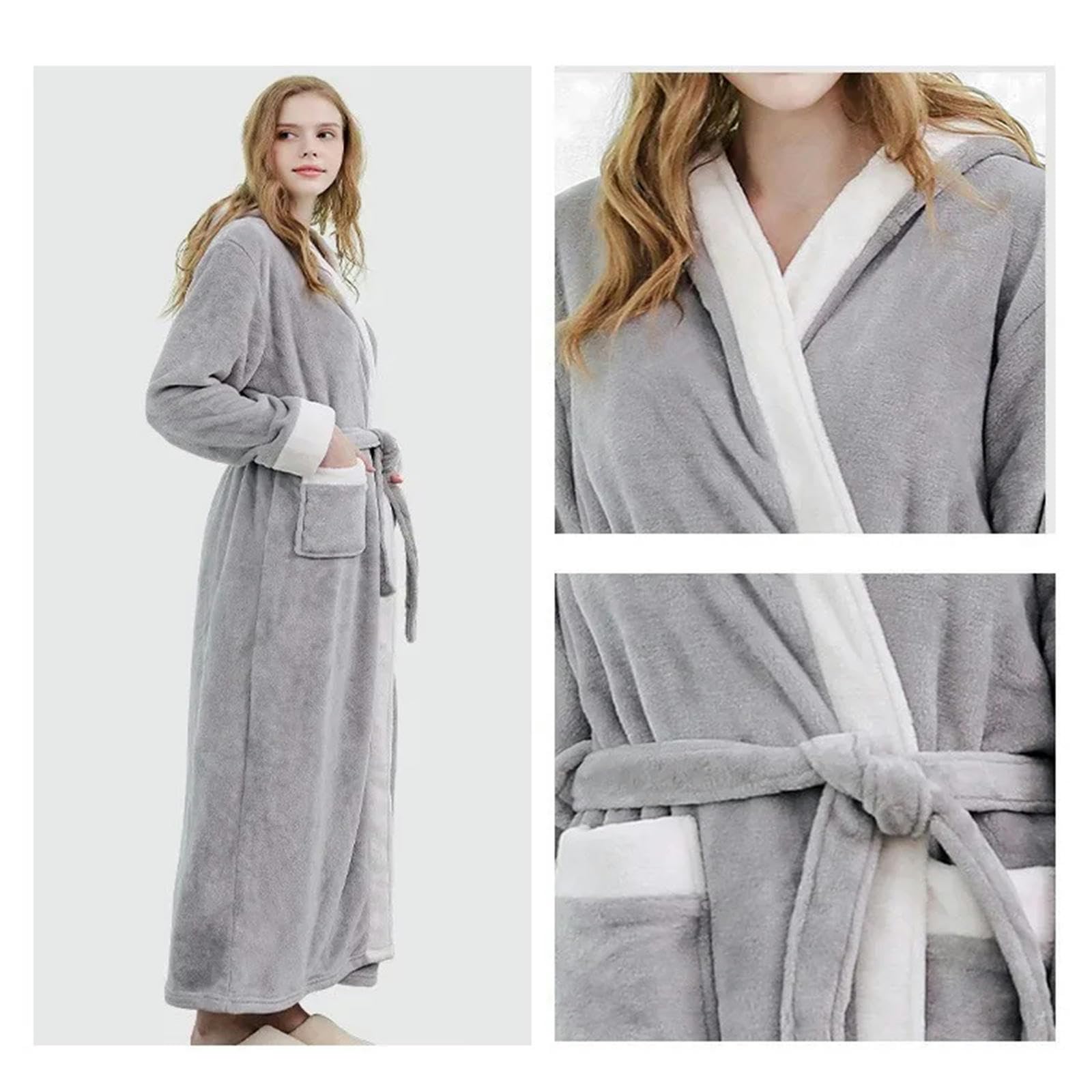 MdybF Zestawy piżam dla kobiet zima damska flanelowa długa gruba koszula nocna odzież domowa jesień zima koszula nocna plus size bielizna nocna