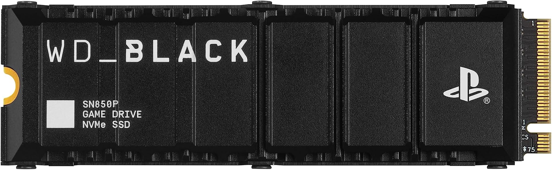 WD_BLACK SN850P 1TB PS5 SSD, Officially Licensed for PlayStation 5, Read Speeds Up to 7300 MB/s, M.2 2280 PCIe NVMe, Exclusive Heatsink Design, Internal Gaming SSD