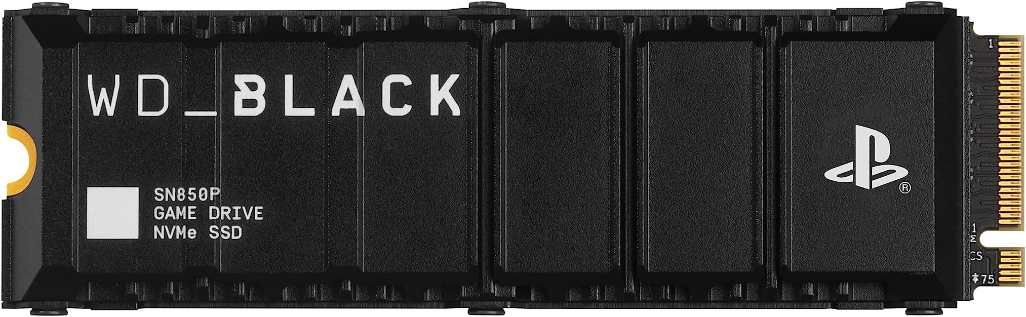 WD_BLACK SN850P 4TB PS5 SSD, Officially Licensed for PlayStation 5, Read Speeds Up to 7300 MB/s, M.2 2280 PCIe NVMe, Exclusive Heatsink Design, Internal Gaming SSD