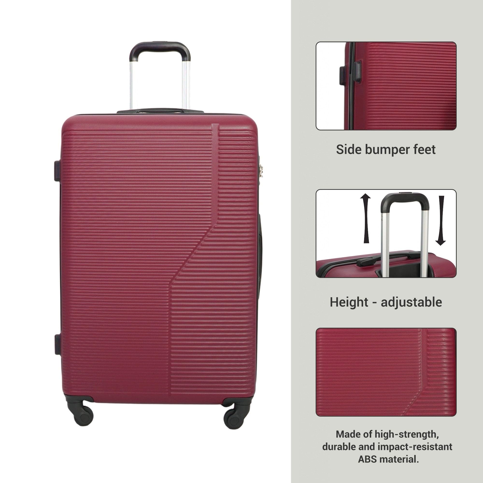 3 Piece Luggage Set Hardside Expandable Suitcase with Spinner Wheels, TSA Lock, Lightweight ABS Luggage for Travel 20/24/28 Inch — view 2