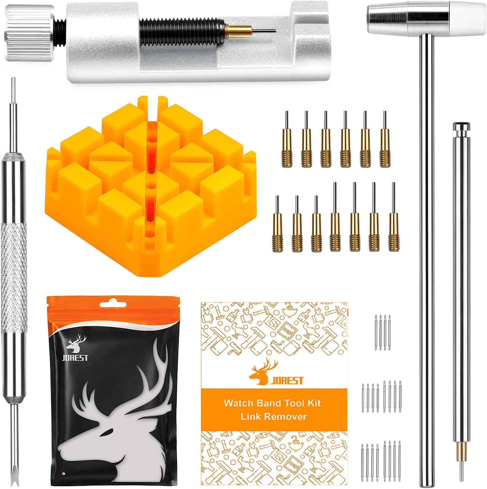 JOREST Watch Link Removal Tool, Watch Band Tool Kit, Repair Kit for