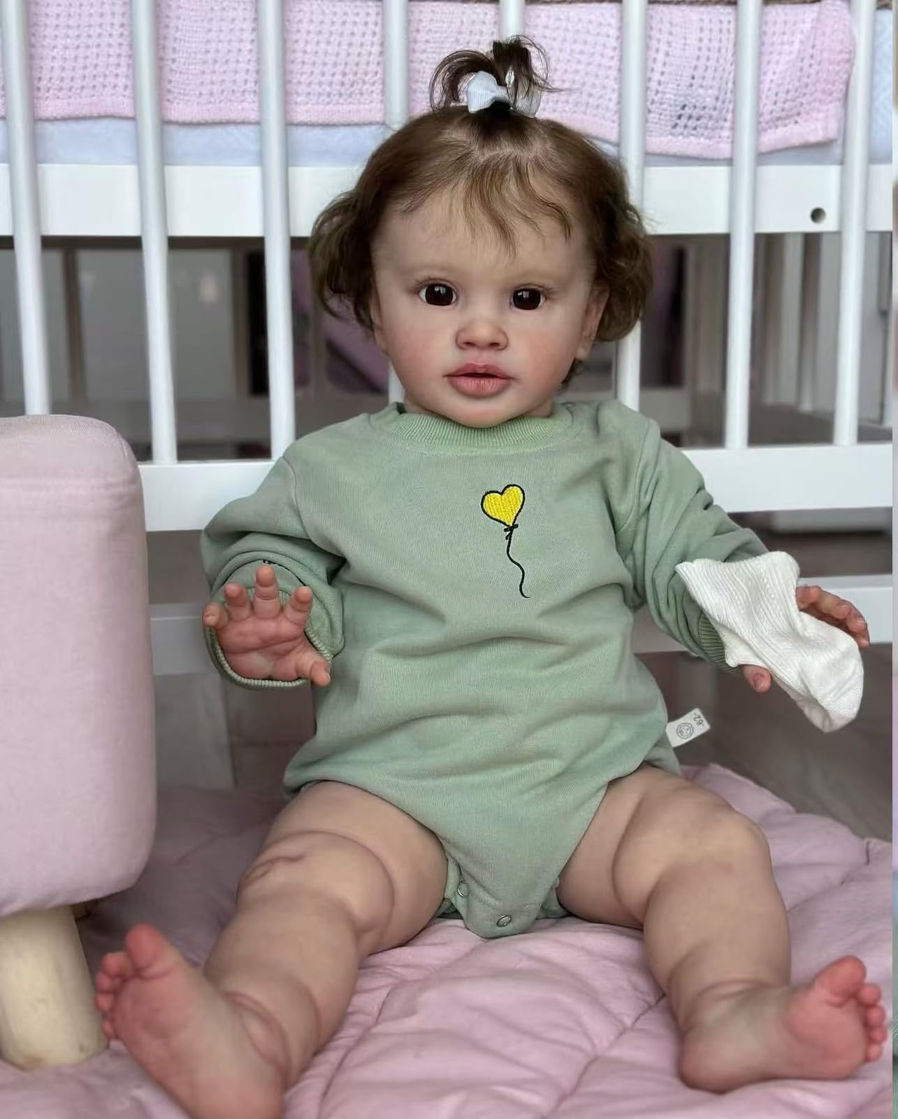 RXDOLL Realistische Reborn Kleinkind-Puppen Stehendes Mädchen 26 Zoll große Größe Reborn Babypuppen Weicher Vinyltuchkörper Lebensechte Kleinkindpuppe, die echt aussehen Babypuppe für Mädchen ab 3