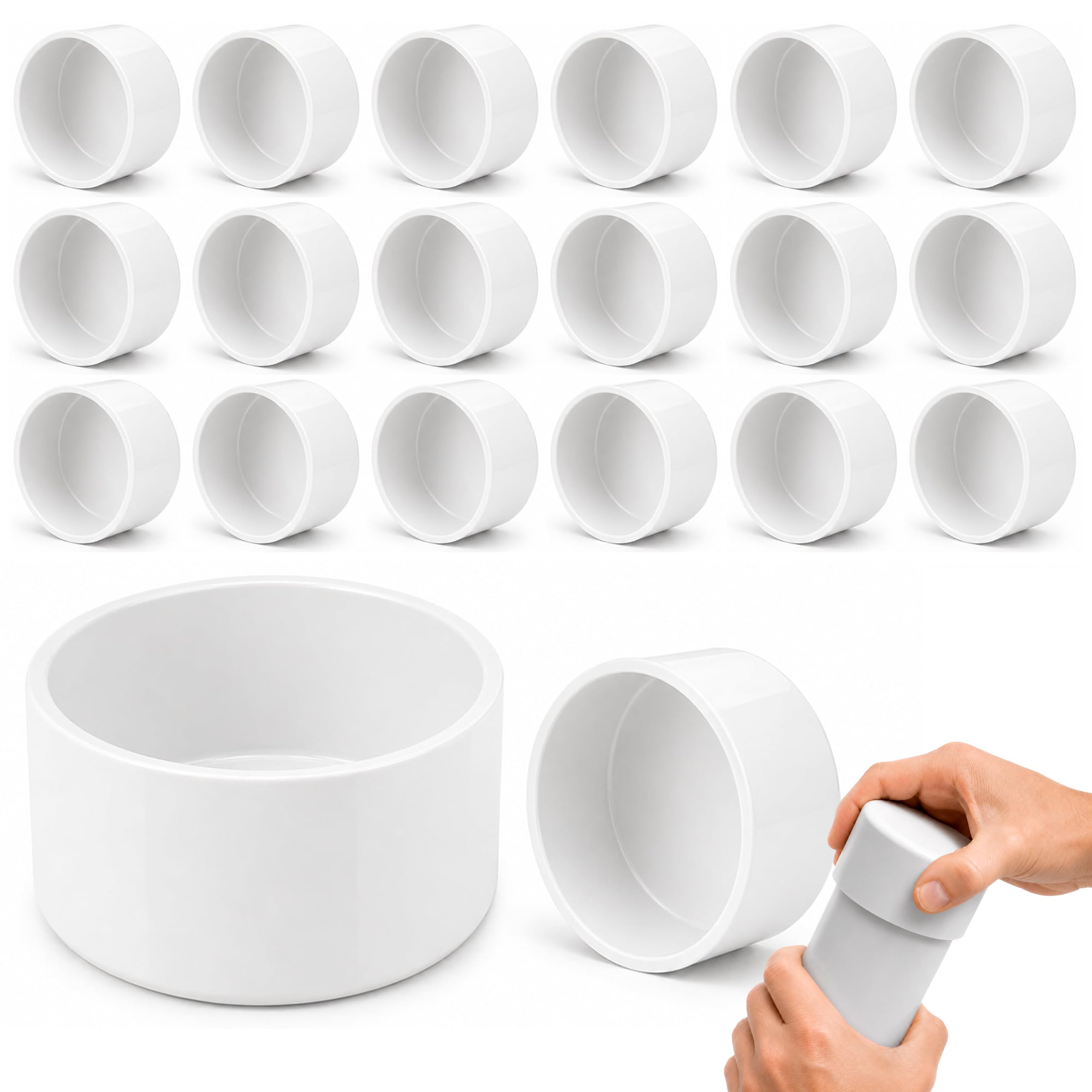 Photo 1 of 20 Pcs 1/2" PVC End Caps