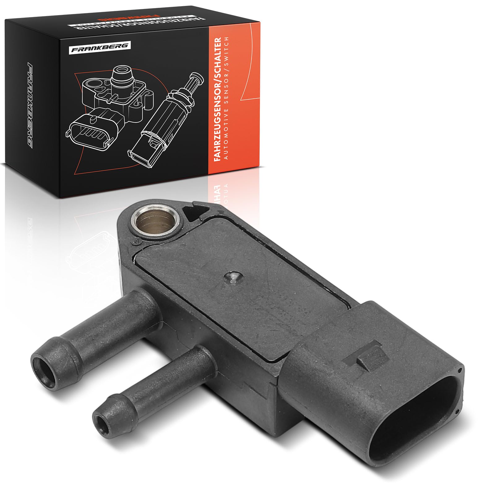 Frankberg Sensore pressione differenziale Pressione gas di scarico Compatibile con Golf VI 5K1 Golf VI Variante AJ5 A4 Avant 8K5 T.o.u.r.a.n 1T3 California T6 CAmper SGC SG.G SHC Replace# 03G906051G