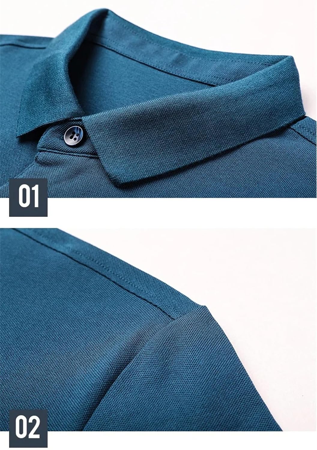 Generic Men Striped Casual Polo Shirt Short Sleeve Lapel Button Loose Pullover Shirts Top