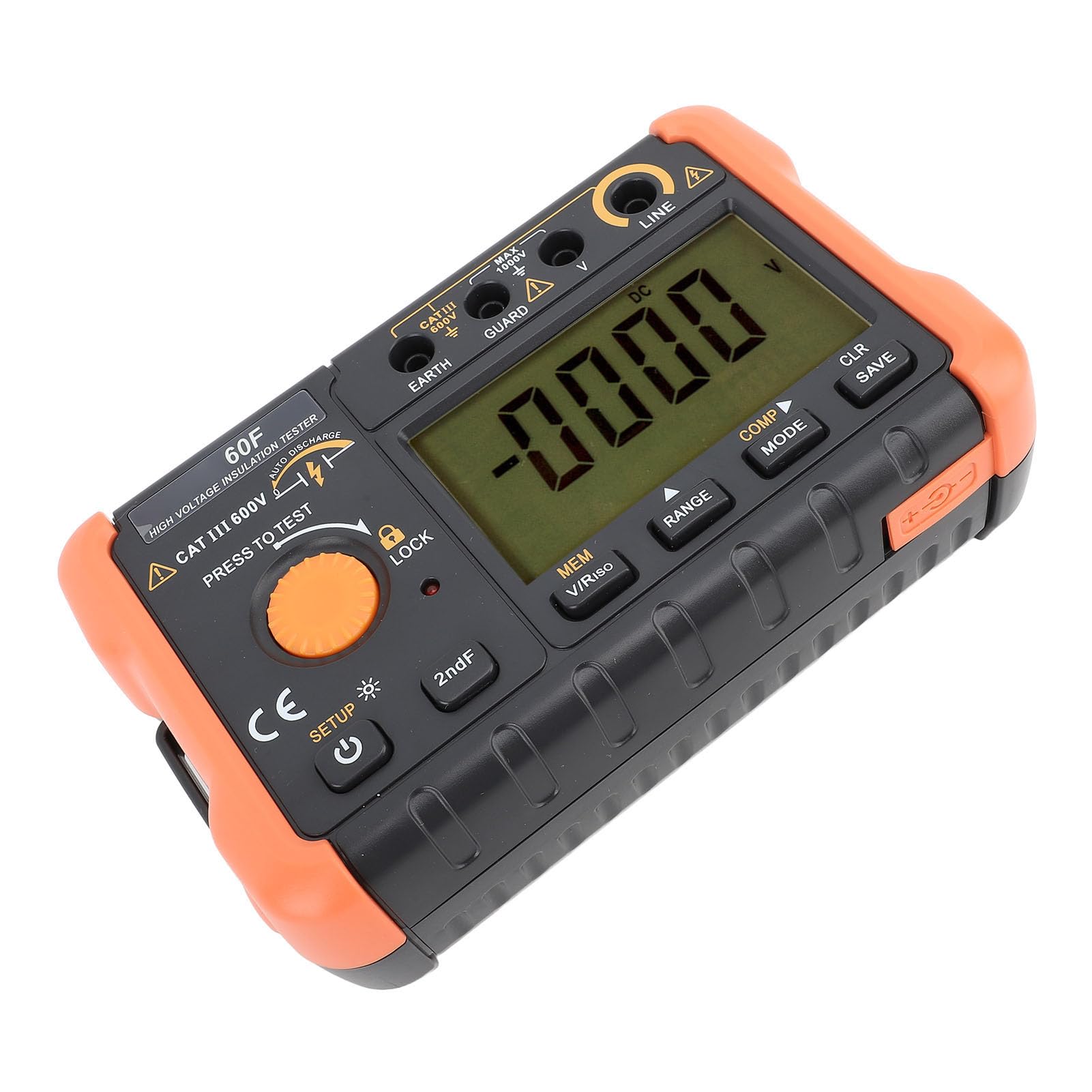 FTVOGUE Tester Izolacji Megaomomierz 50 V do 2500 V Miernik Rezystancji Izolacji z PI DAR COMP 1,3 MA Prąd Zwarciowy Test Napięcia AC DC dla Elektryków Konserwacja