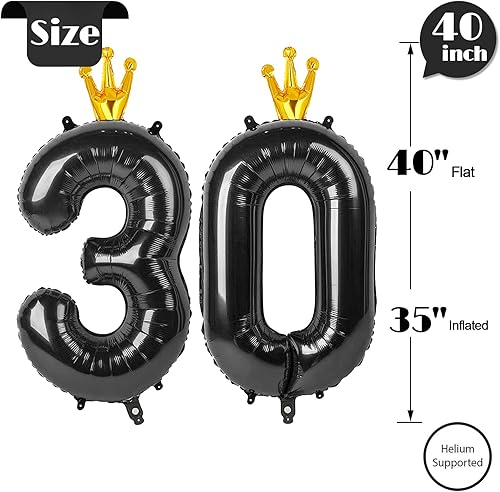 Miniatura 52 de Globo de número 5 de 40 pulgadas, globo de 5º cumpleaños, decoraciones de globos rosas de cinco años, globos de números 5, 15, 50, suministros