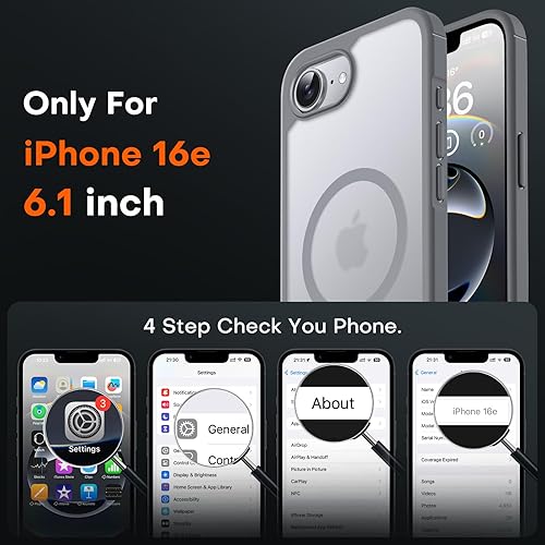 Miniatura 508 de TOCOL Funda magnética para iPhone 15 Pro Max, protección completa mejorada de la cámara, compatible con Magsafe, protección contra caídas, funda