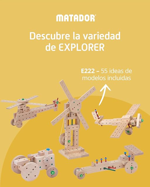 Foto 5 de 8 de Matador Set de Construcción para Niños Desde 5 Años - 222 Piezas