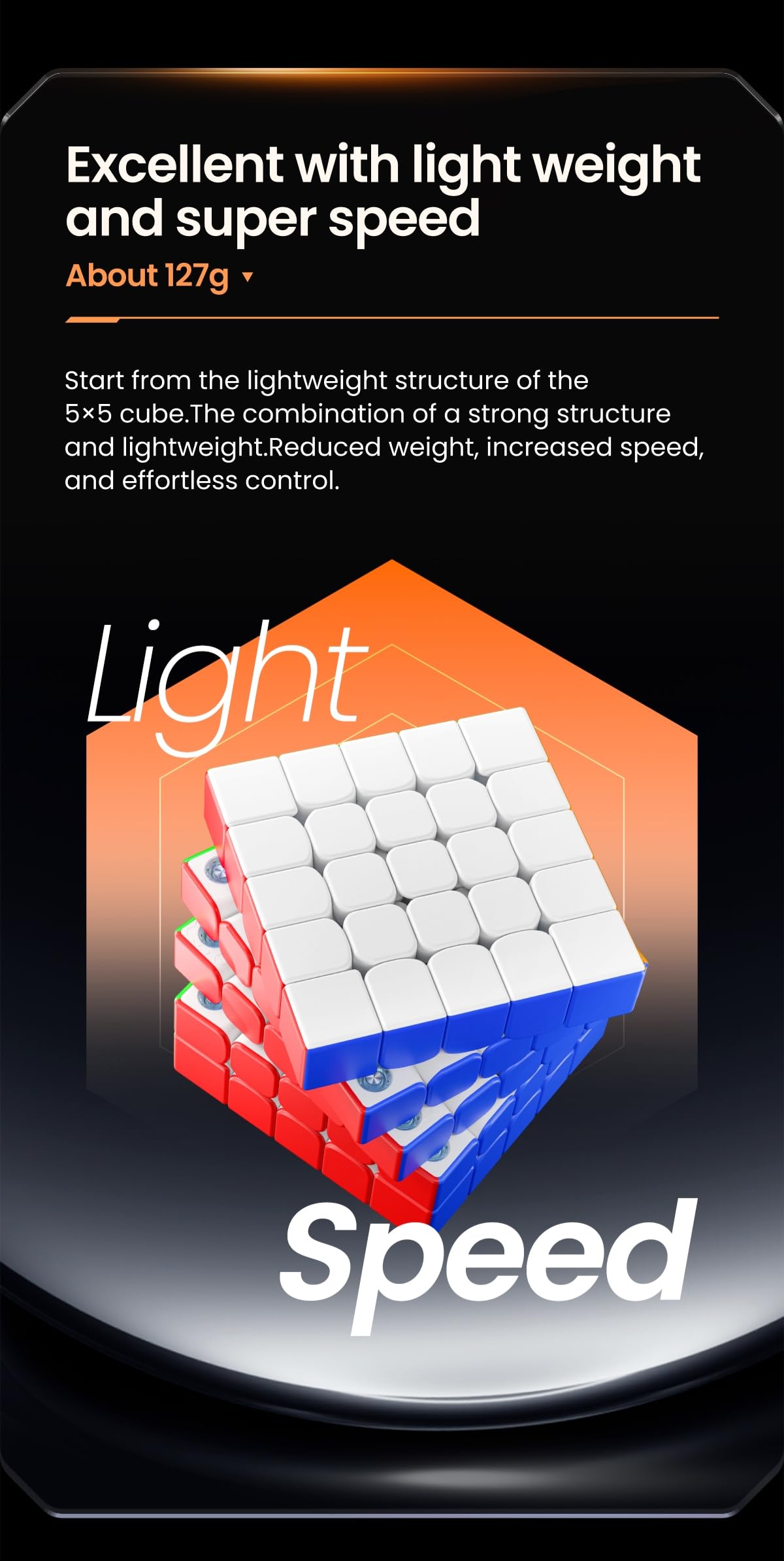 Bukefuno GAN 562 M 5x5 UV Cube Puzzle magnetyczne bez naklejki Gan 562M UV 5x5x5 Speed Puzzle GAN562 M UV standardowa prędkość kostka UV wersja UV