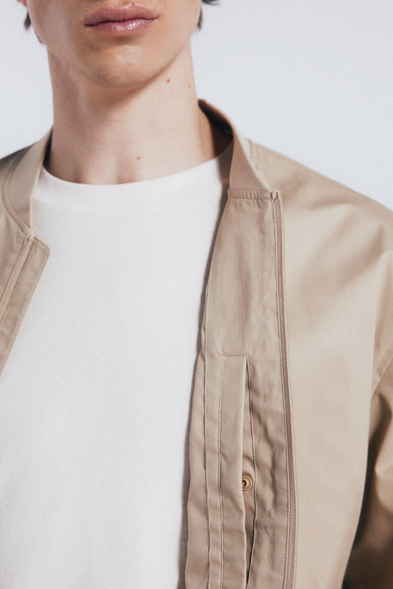 Springfield Light Basic Bomber. 100% Cotton Giacca leggera Uomo