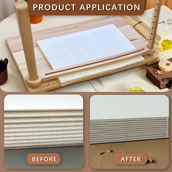 Bookbinding Sewing Frame Set Wood Book Binding Kits Bookbinding Punching Guide Tools DIY Book Binding Tools for Handmade Books Bookbinding
