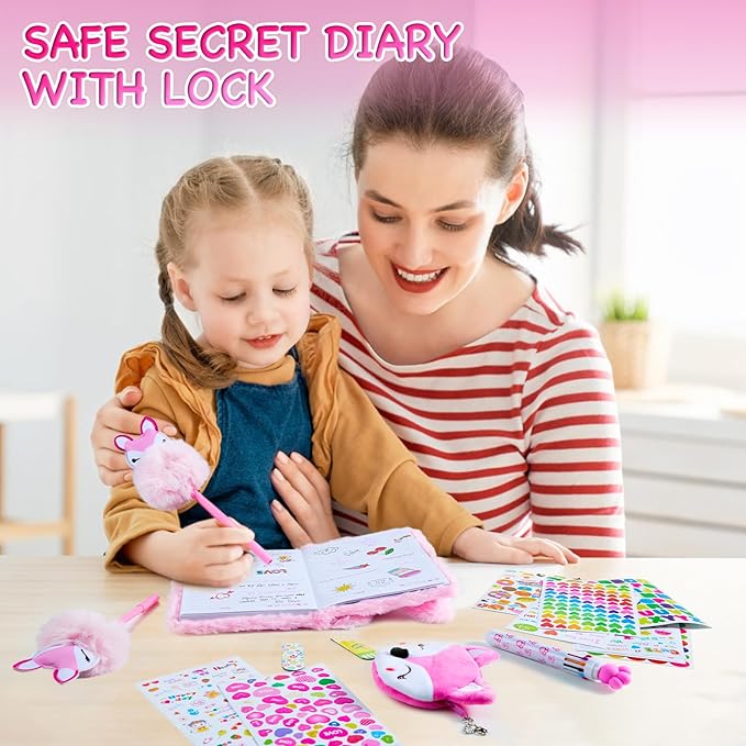 Diario con Candado para Niñas - Kit de Journal con Accesorios miniatura 2