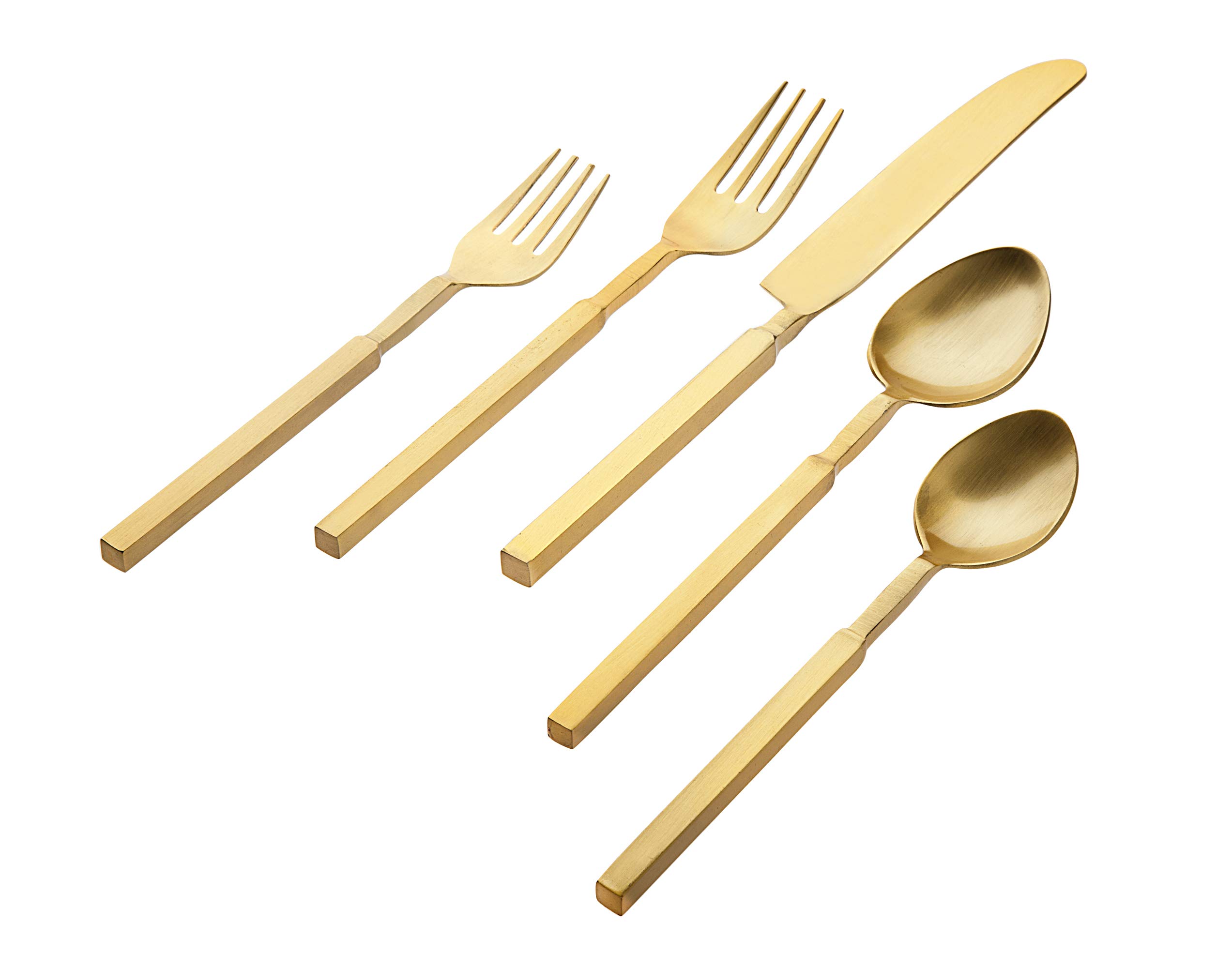 Godinger 20‑Piece Stainless Steel Silverware Set, Flatware Utensil Set for 4, Atlas, Silver Matte, 18/0 — Amazon image 22