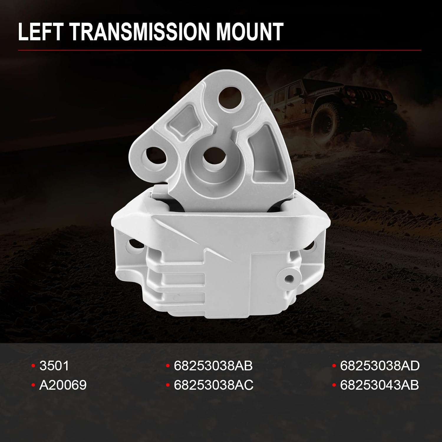 Motor Mount Kit for 2017-2022 Compass 2.4L 6-Speed Auto