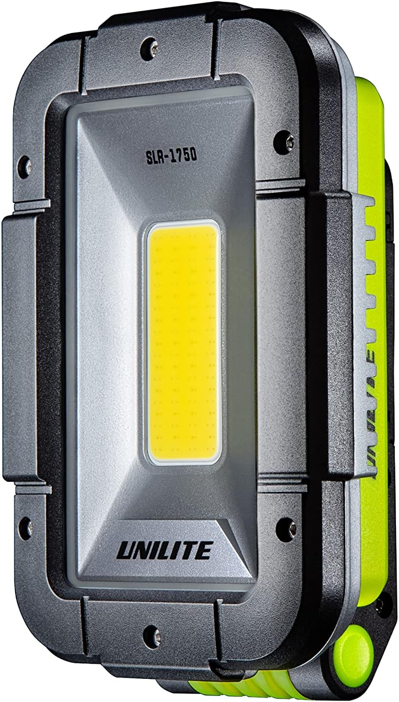 Unilite SLR-1750 USB Rechargeable High Power LED Folding Portable Work Task Light with Power Bank | 1750 Lumen | Strong Magnetic Base | Red LED Modes for Emergency | Type C Fast Charge