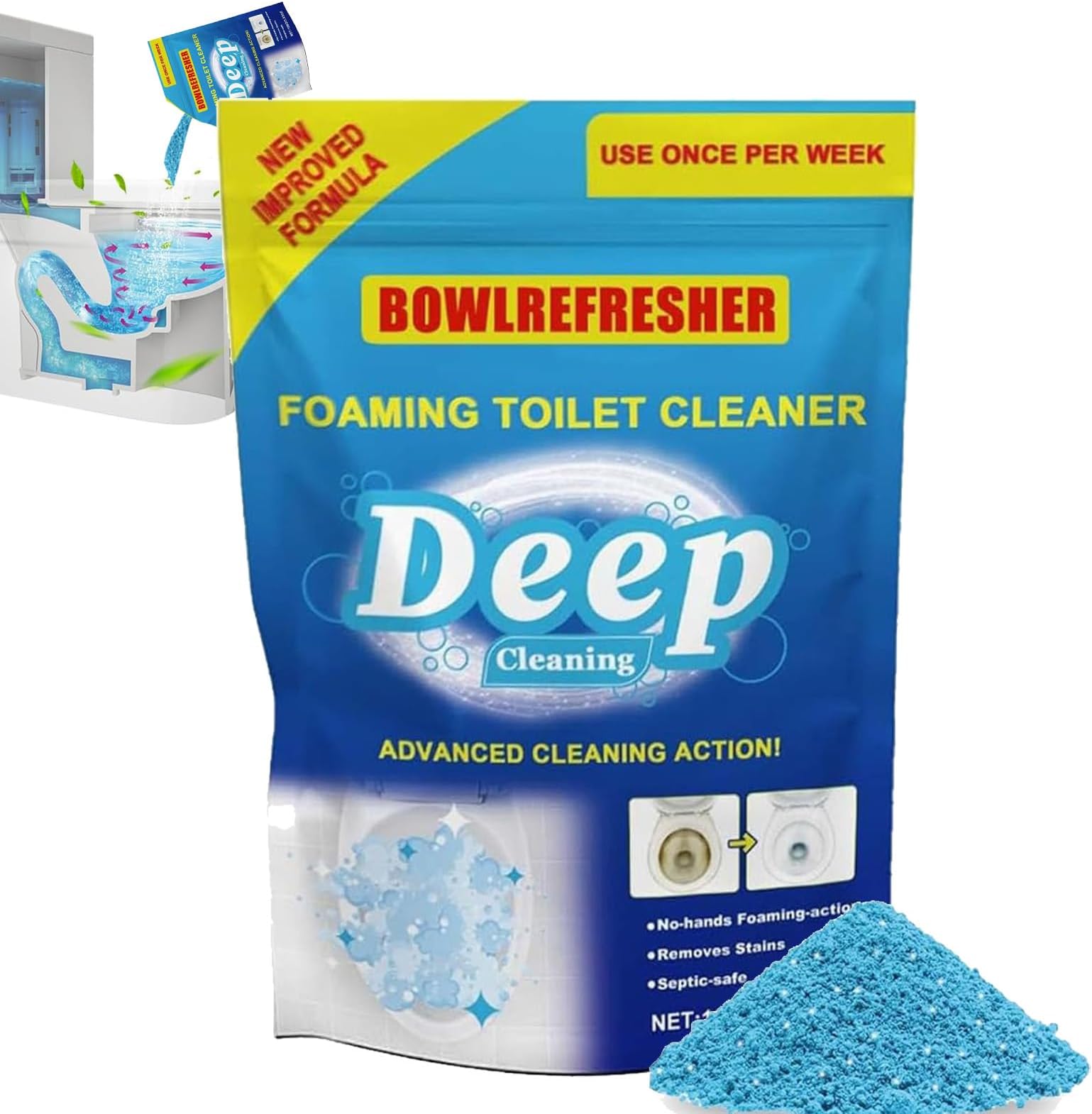 Amazon.com: Bowl Refresh Foaming Toilet Cleaner, Bowlrefresher Foaming ...