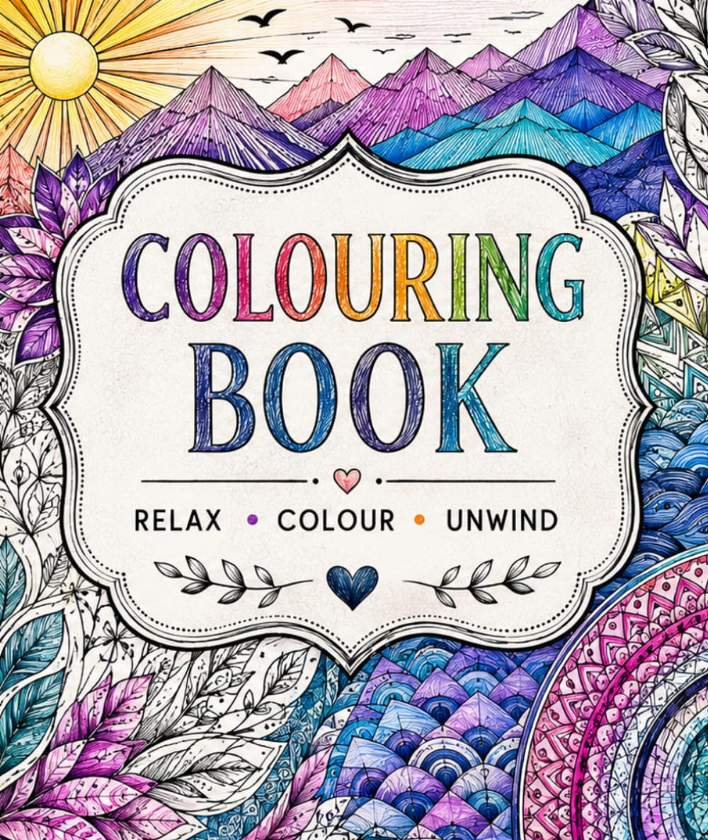 Calm Chaos Colouring Book
