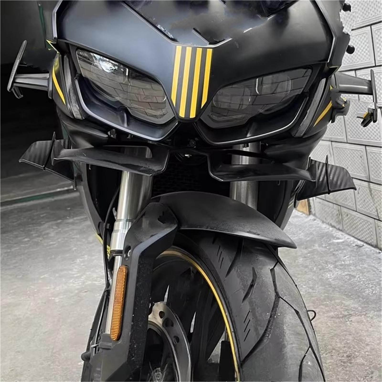 Alettoni Per Moto Ala Spoiler Per Moto Con Adesivo Per Decorativo Per Suzuki Universale