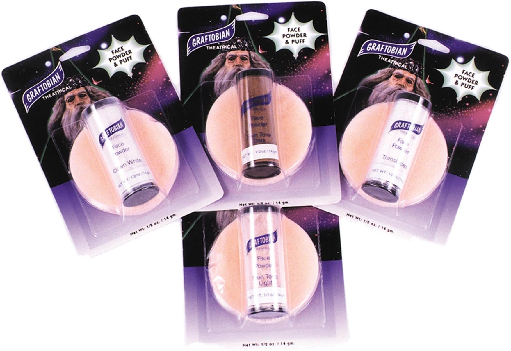 Graftobian Pro Setting Powder - Face Powder w/Puff (Translucent)