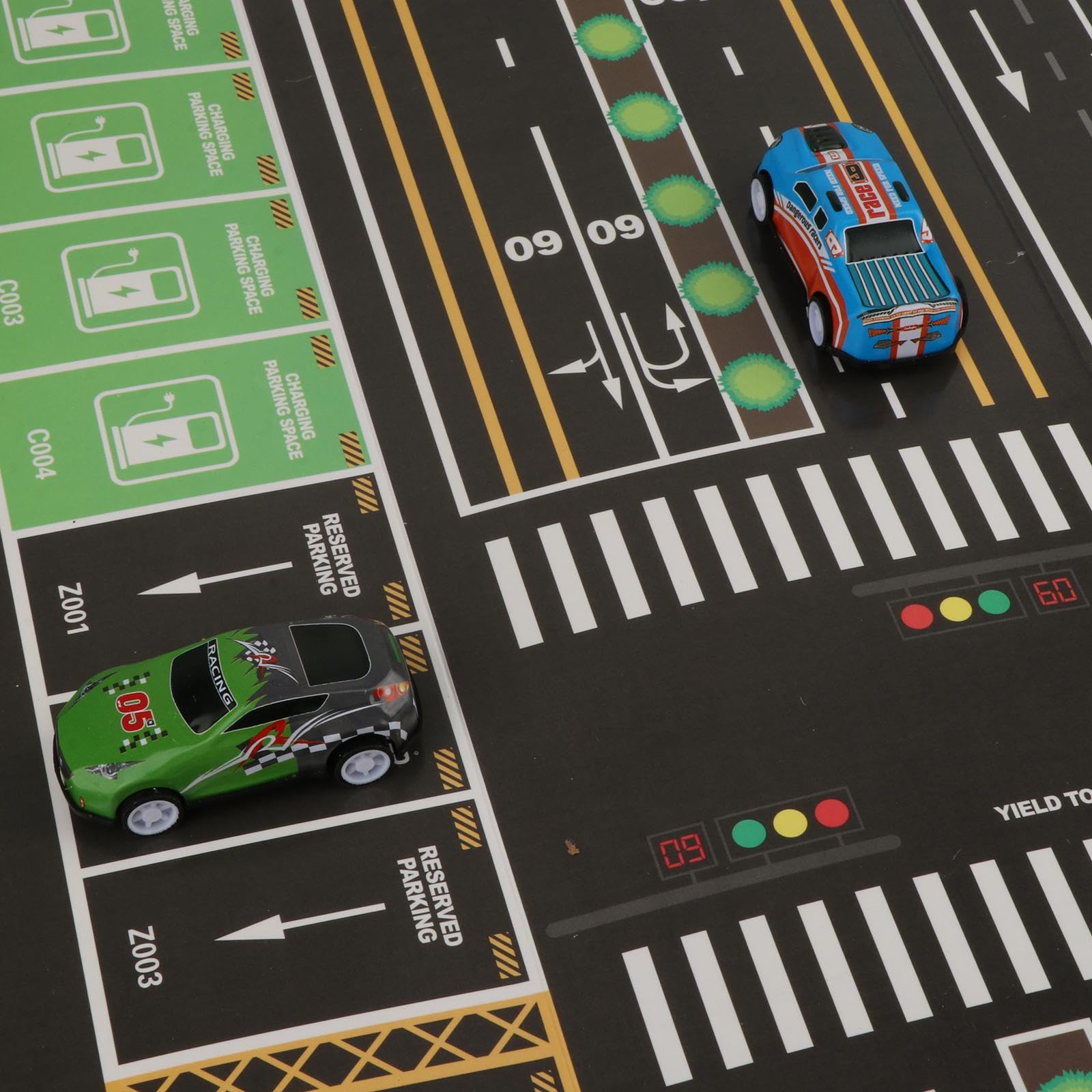 Set di 48 Mini a Retrocarica in Metallo, Auto da Corsa, Veicolo da Gioco, Garage, Pista, Piccola Macchinina Giocattolo, a Frizione, Conteni, Rosso