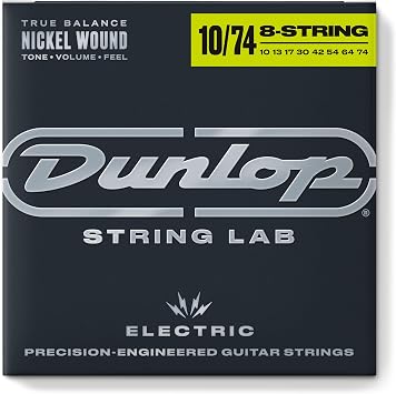 Jim Dunlop Nickel Wound Electric Guitar Strings 10-74 | 8-String