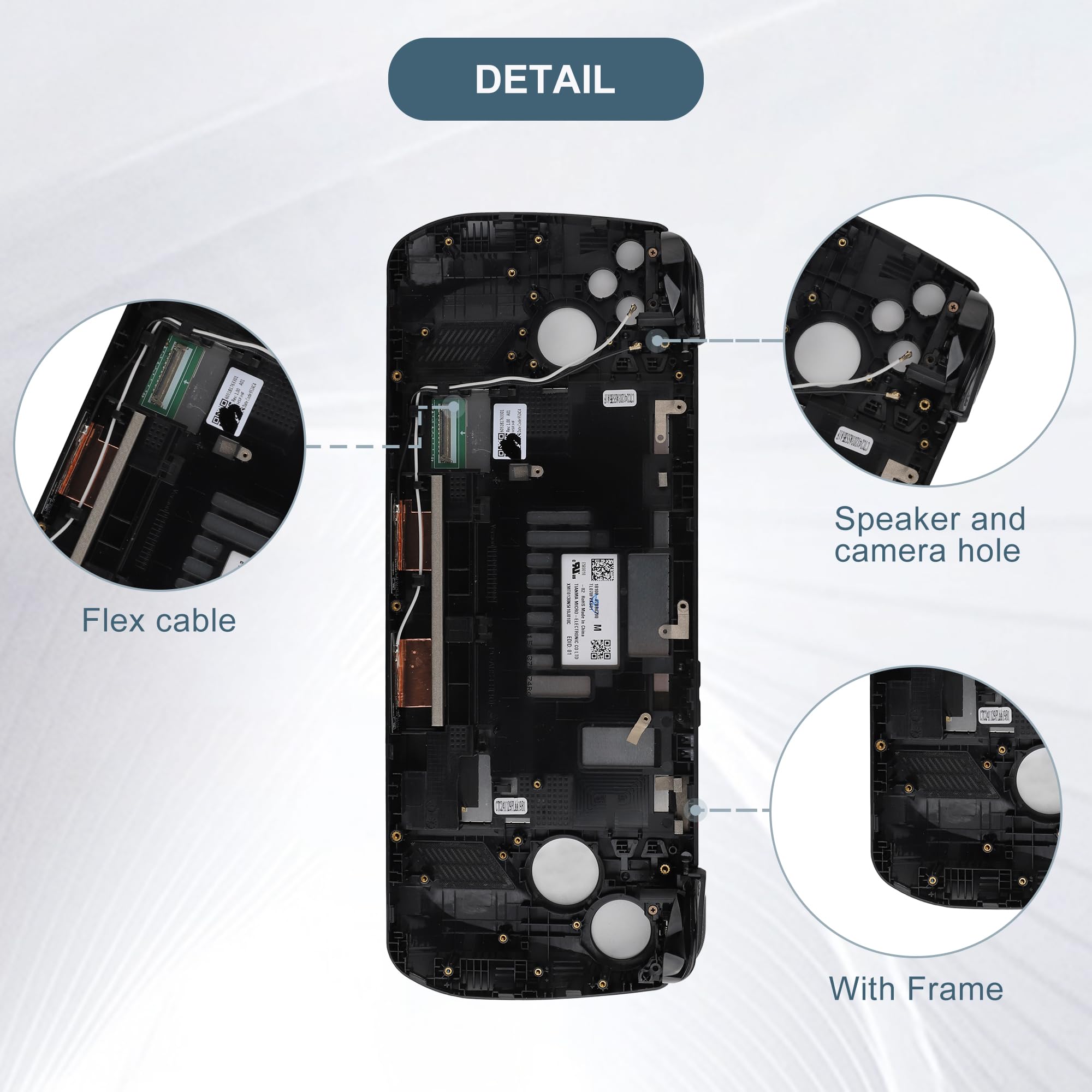 LCD Display für ASUS ROG Ally X (2024) RC72L LCD Digitizer Touchscreen Montage mit Werkzeug