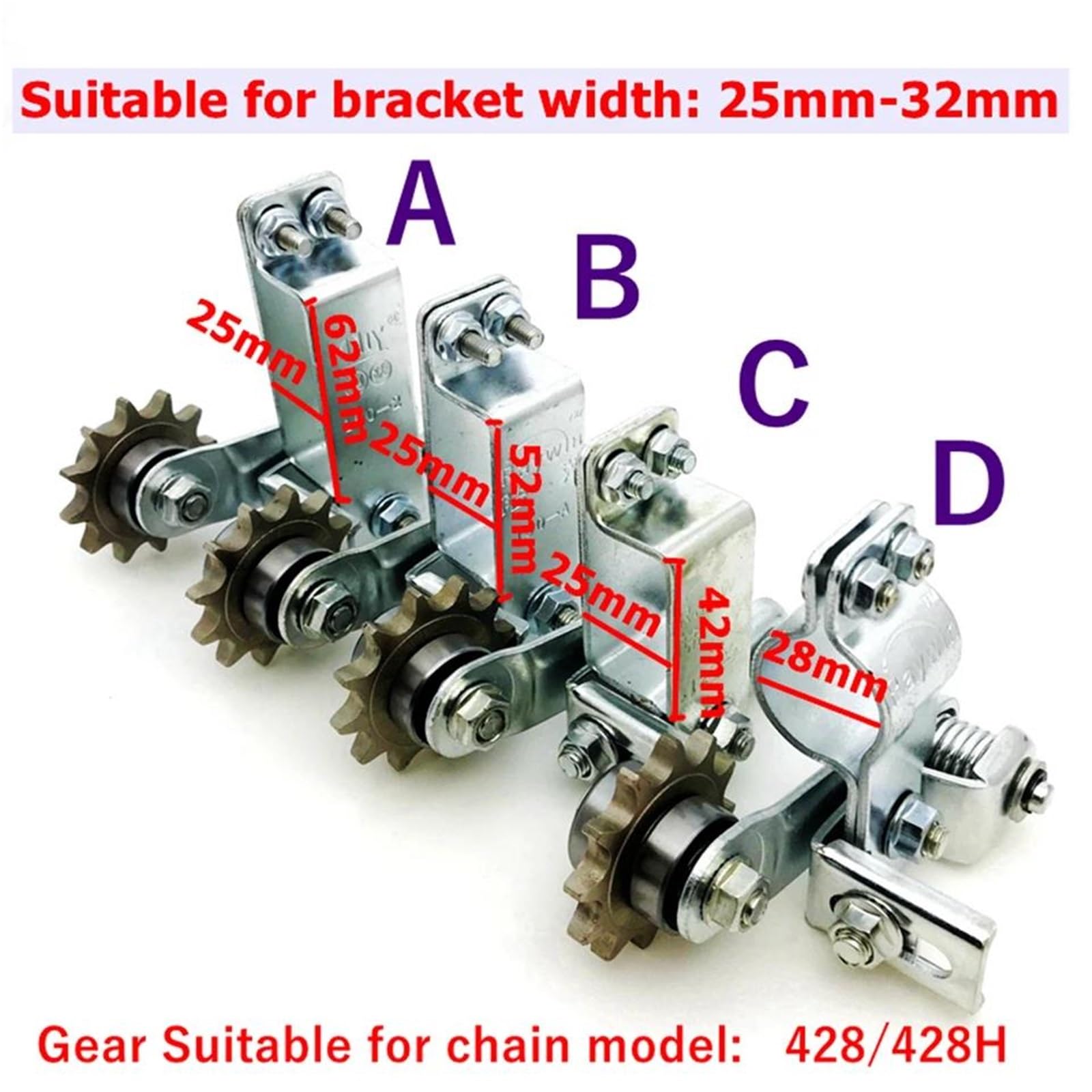 Engranaje Universal/Rueda De Plástico Tensor De Cadena De Motocicleta Ajustador De Cadena De Rodillo Atornillado Reacondicionamiento Automático De Motocross Carreras