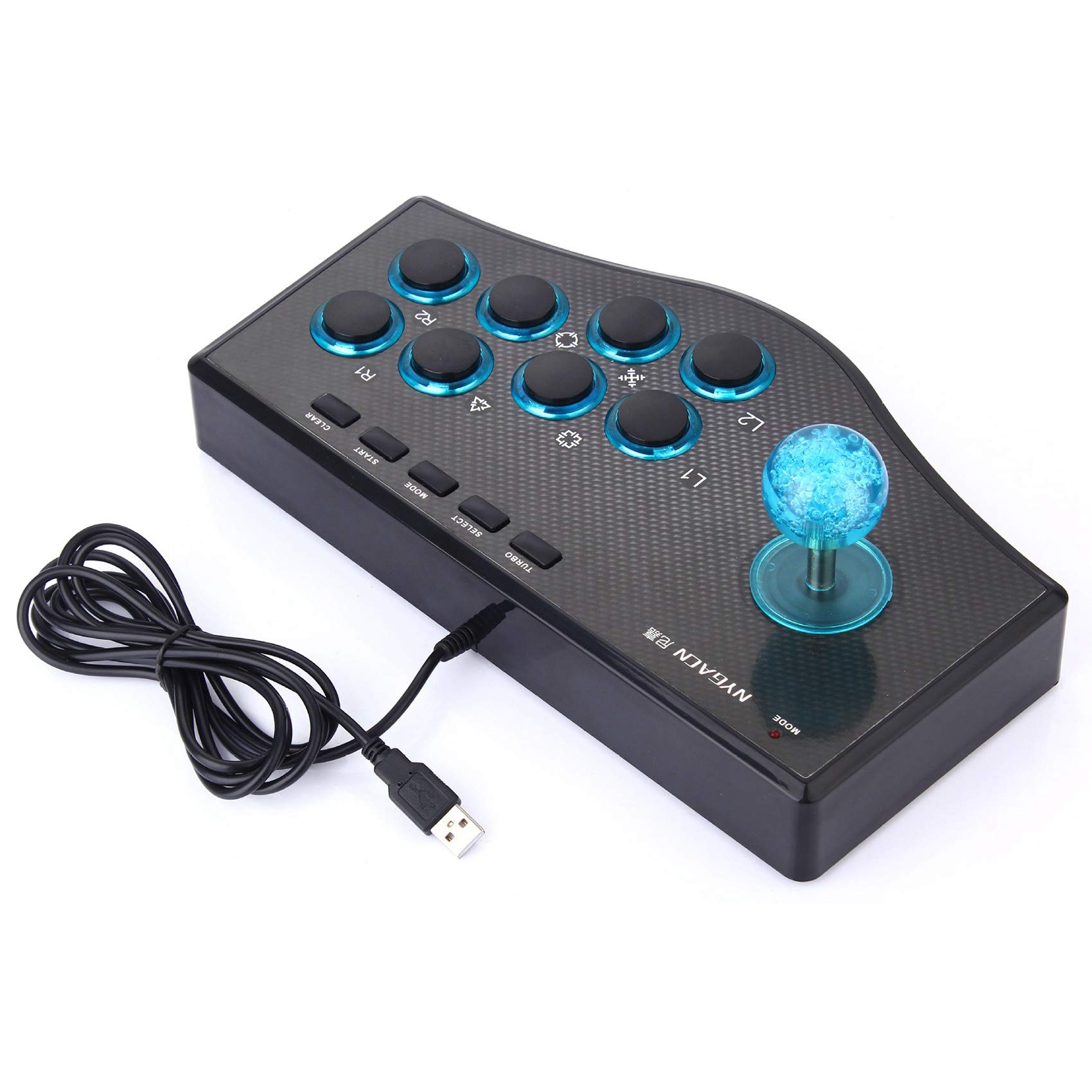 Okeeyseda Controller di Gioco Cablato Game Rocker USB Joystick USBF Stick per Computer PC Gamepad Console di Gioco