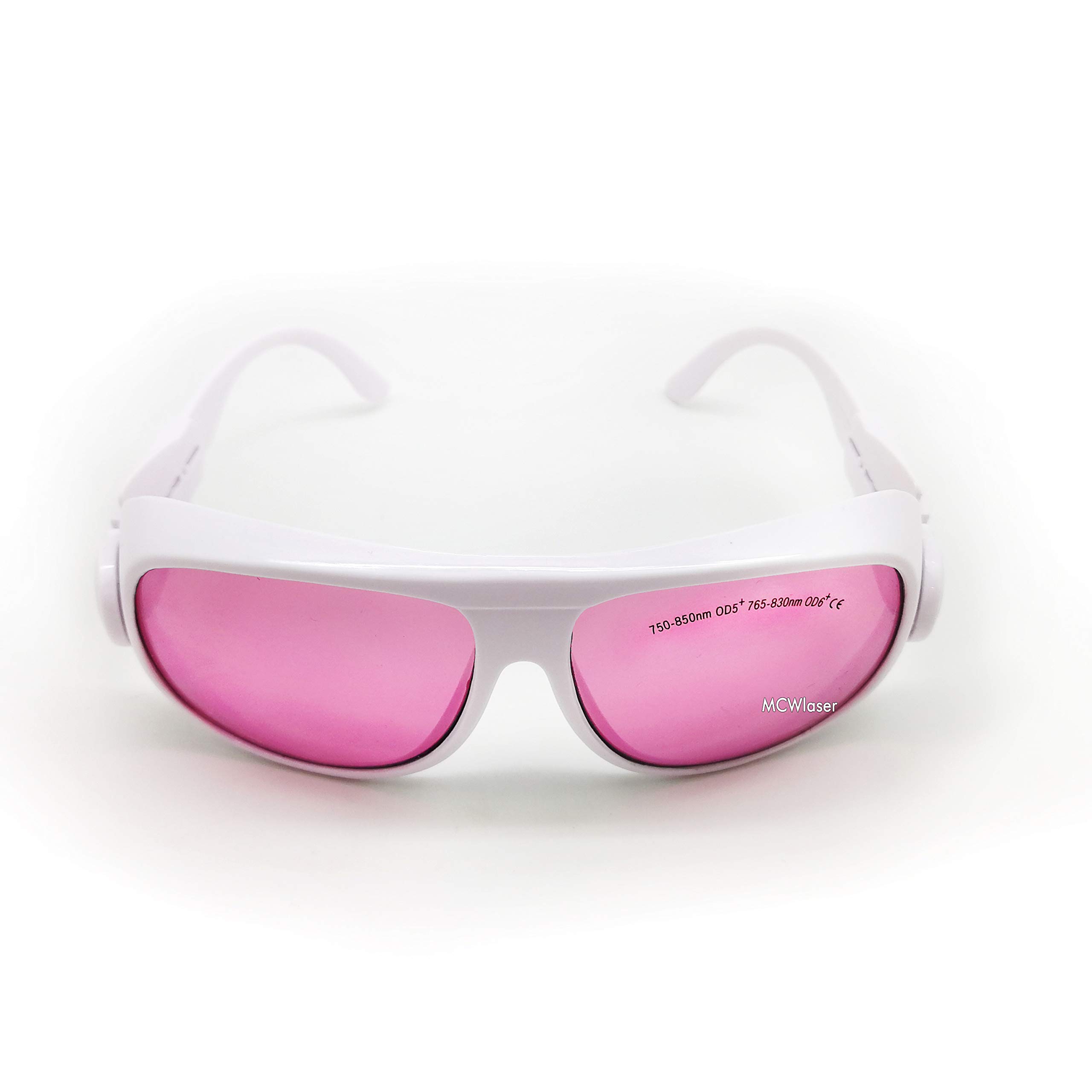 MCWlaser Gafas de Seguridad Láser 750-850 y 765-830nm Gafas Protección Típico para 755nm 808nm Tipo de absorción EP-18