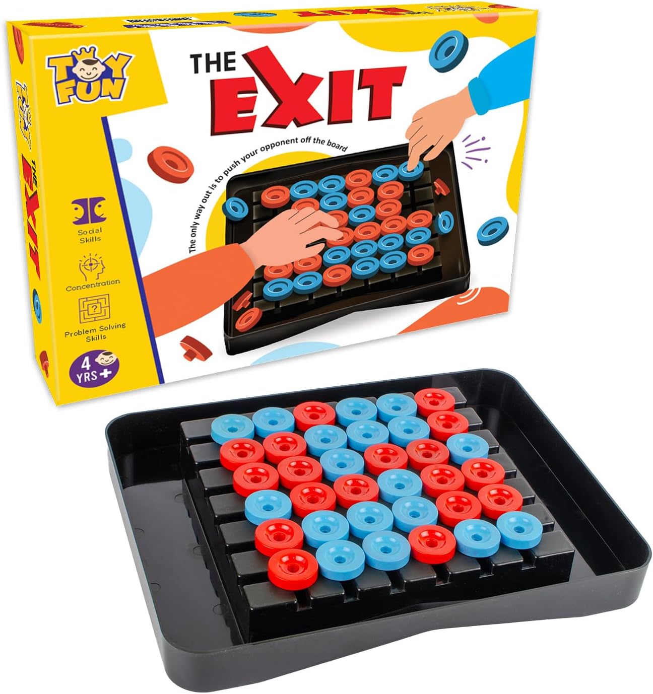 TOY FUN The Exit Strategy Game for Kids, Adults, Family, Party and Travel | Mind Game for Kids and Adult | 2/4 Players | Non Toxic Plastic