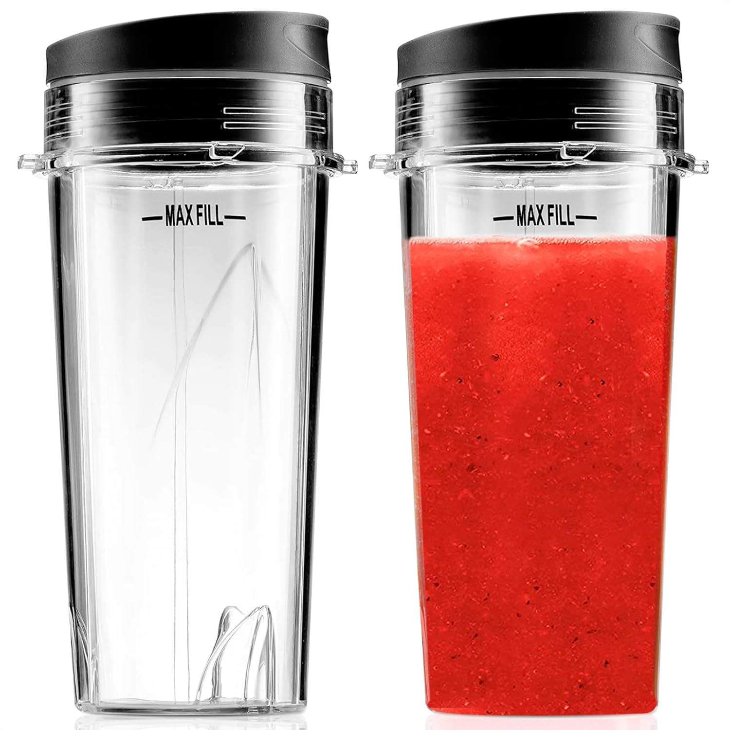 BANNJ16OZ/2 Single Serve 16Ounce Replacement Cups for Ninja Blender