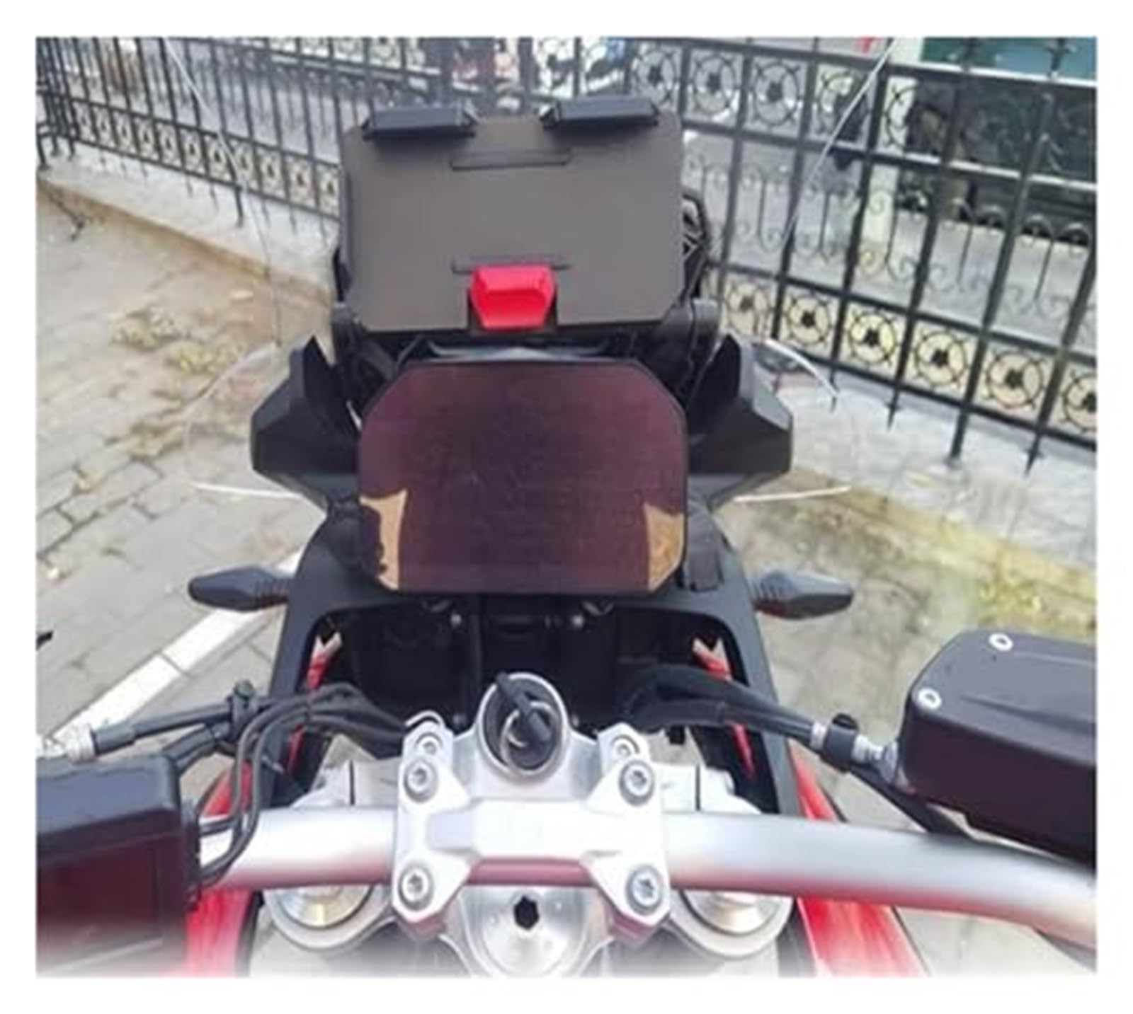 Supporto for telefono GPS Moto, for BMW, for F750GS Supporto for navigazione for telefono cellulare con ricarica wireless USB generale Ricarica wireless con cavo Supporto per telefono da moto(