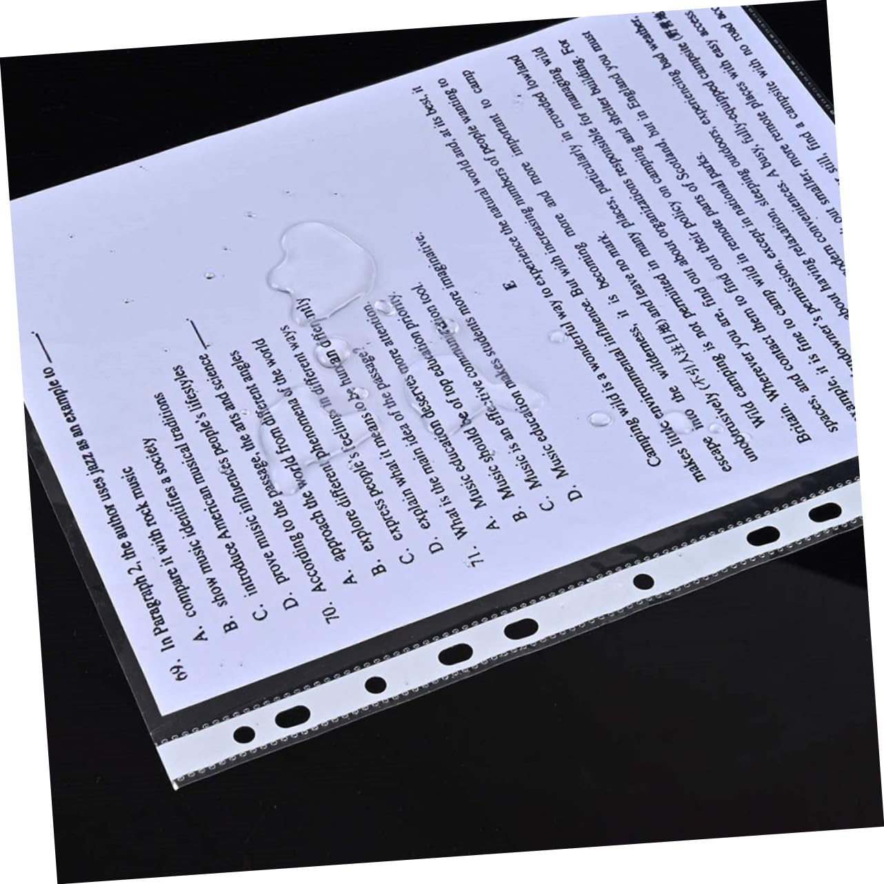 MAGICLULU A4 Klarsichthüllen 200 Stück 11-fach Gelocht Pp Transparent für Ordner zum Schutz und Ordnen von Dokumenten und Fotos