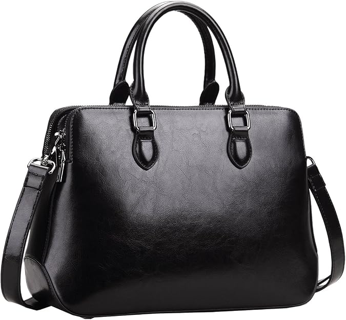 HESHE Genuine Leather Purses and Handbags for Women Tote Bags Shoulder Purses Crossbody Bag Top Handle Handbags