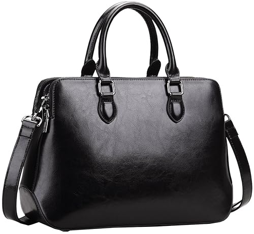 HESHE Genuine Leather Purses and Handbags for Women Tote Bags