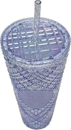 Miniatura 3 de Starbucks Vaso Holiday Jewel Venti 2022 de 24 onzas con popote (blanco)