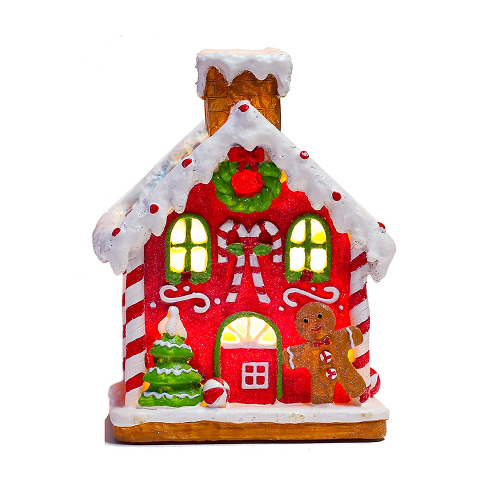 Boîte à musique lumineuse maison de biscuits pour illuminer votre table de Noël festive