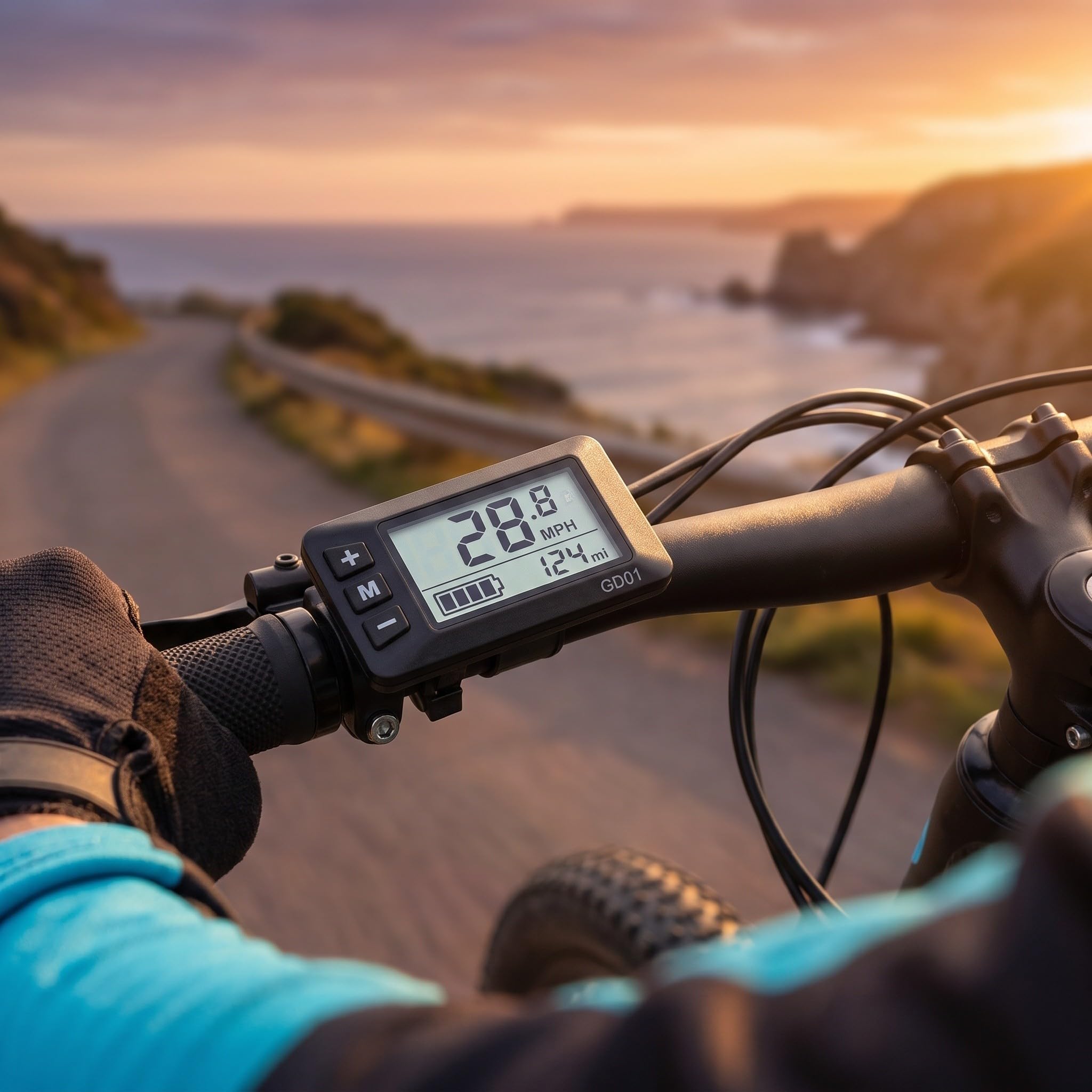 Instrumento LCD para Bicicleta Eléctrica Gd01 5 Pines