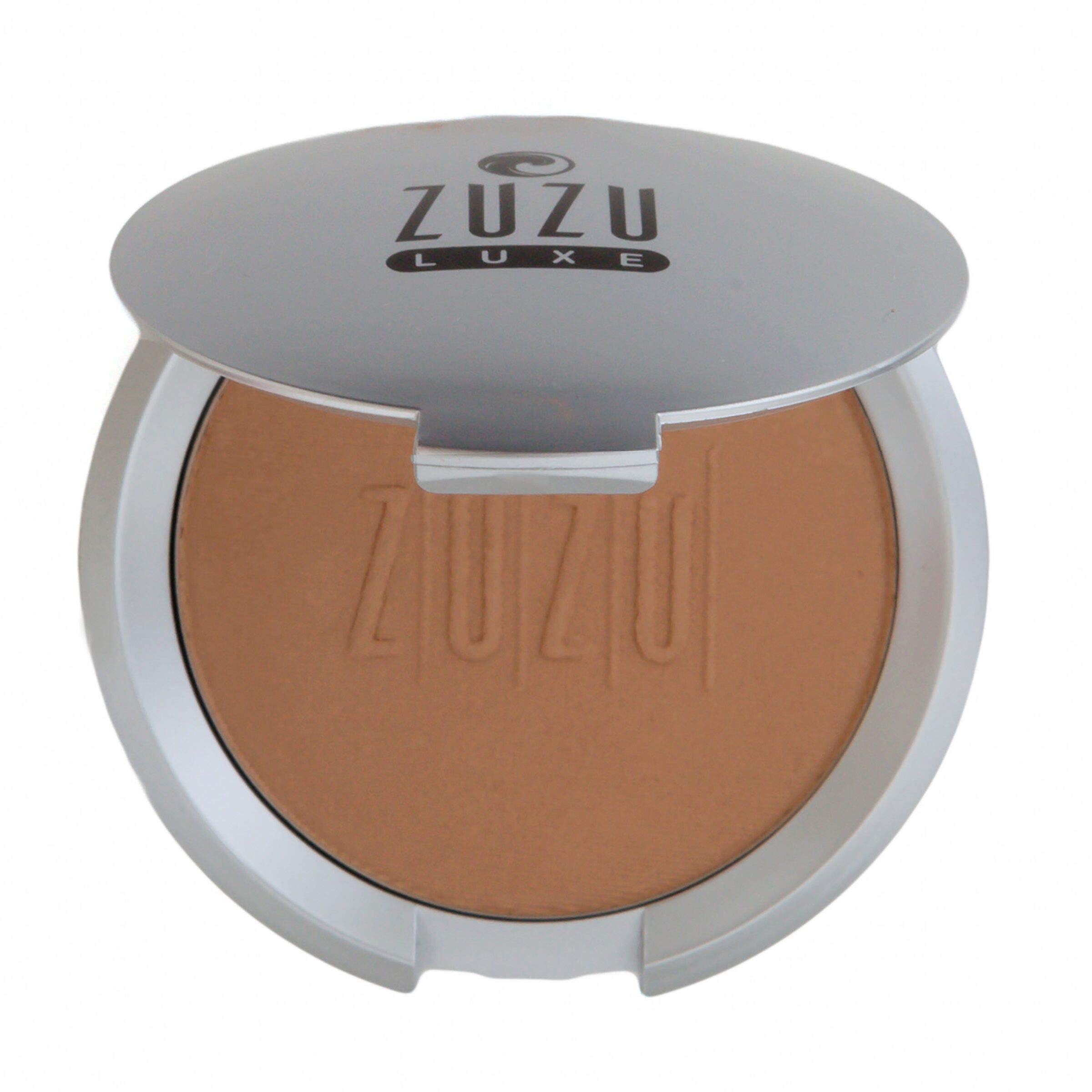 ZUZU LUXE Mineral Bronzer- Natural Ingredients, Refillable Compact, & Shimmer Finish, 0.32 oz